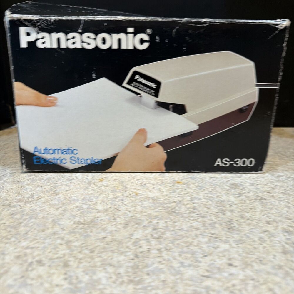 Genuine Panasonic Commercial Electric Stapler: Model AS-300NN Original Box